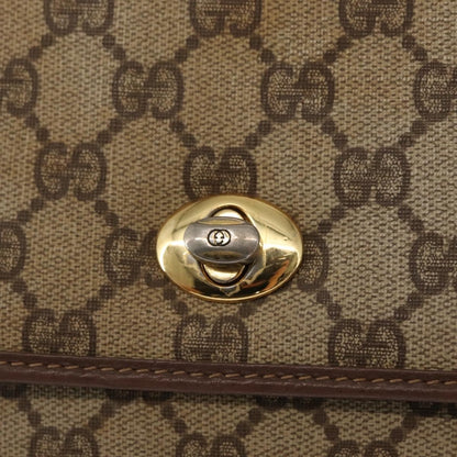 Gucci GUCCI GG Supreme Shoulder Bag PVC Beige Gold 004 115 6197 Authentic 162108