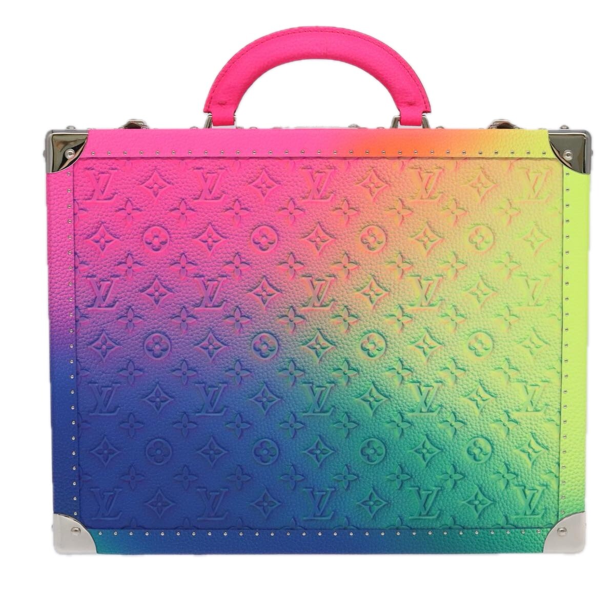 Louis Vuitton LOUIS VUITTON Taurillon Illusion Cotoville 40 Trunk Multicolor LV Authentic yk15763S Bag