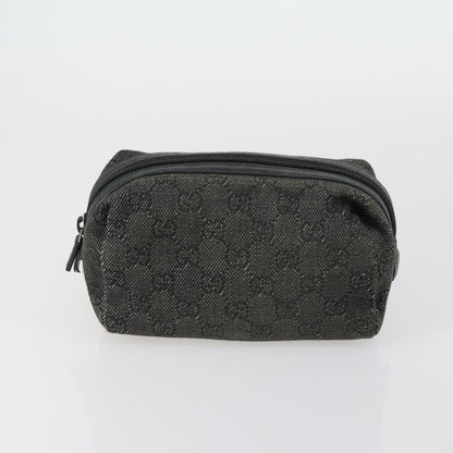Gucci GUCCI GG Canvas Shoulder Bag Leather 6 Set Beige Black Navy Authentic fm4975