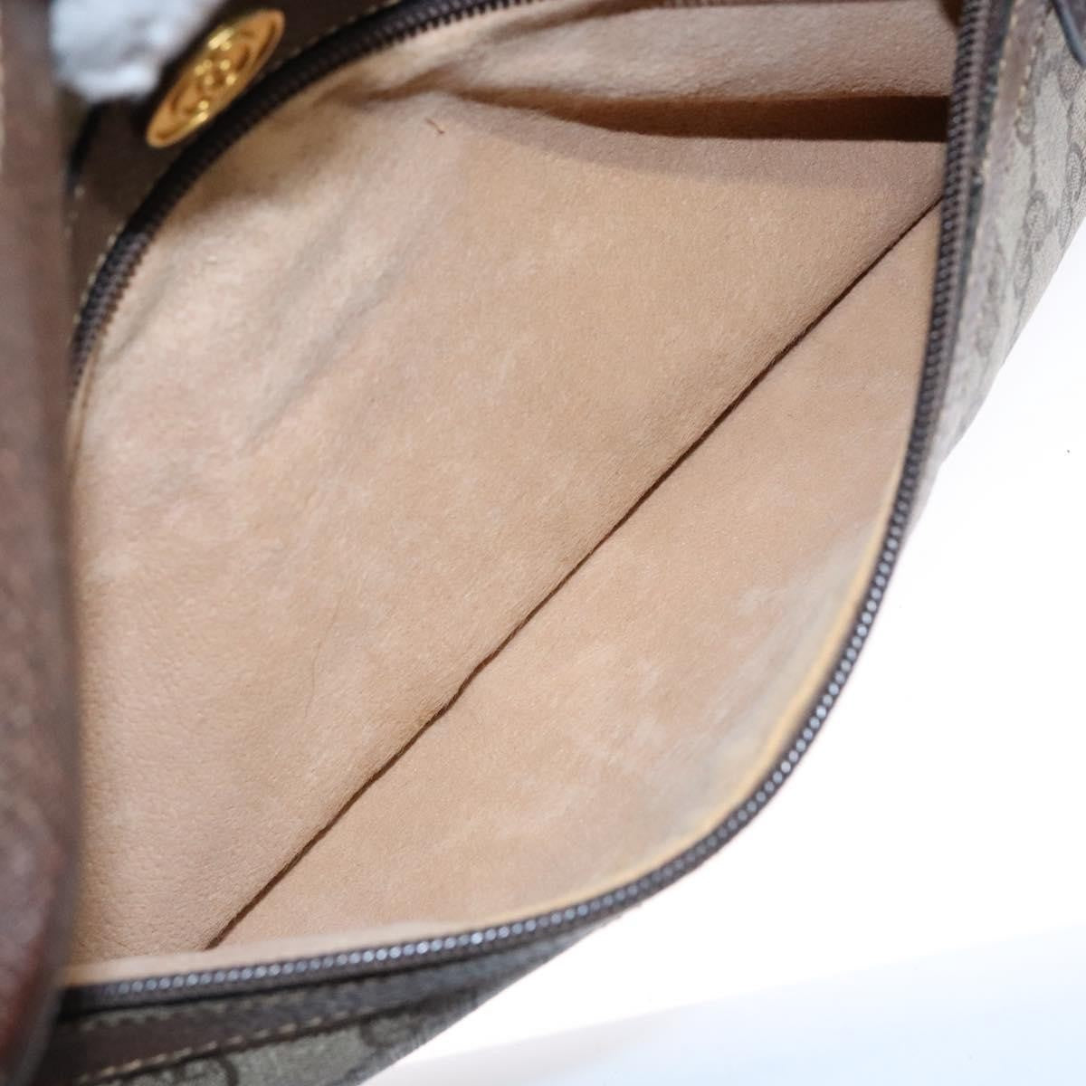 Gucci GUCCI GG Supreme Web Sherry Line Shoulder Bag PVC Beige 001 4071 5 Authentic gh717