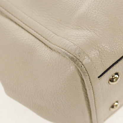 Gucci GUCCI Soho Shoulder Bag Leather 2way White Authentic ki5995