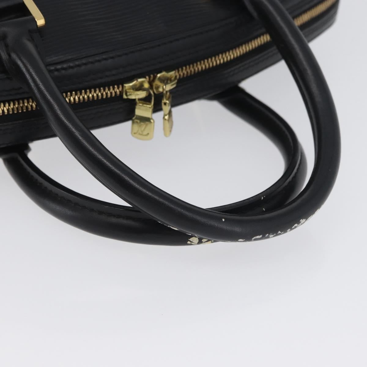 Louis Vuitton LOUIS VUITTON Epi jasmine Hand Bag Black M52852 LV Authentic AMZ065