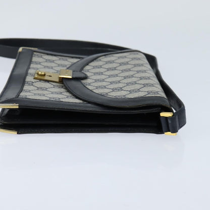 Gucci GUCCI GG Supreme Shoulder Bag PVC Navy Gold Authentic BA7379