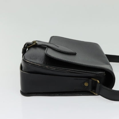 Louis Vuitton LOUIS VUITTON Epi Cartouchiere MM Shoulder Bag Black Noir M52242 LV Authentic BA4693