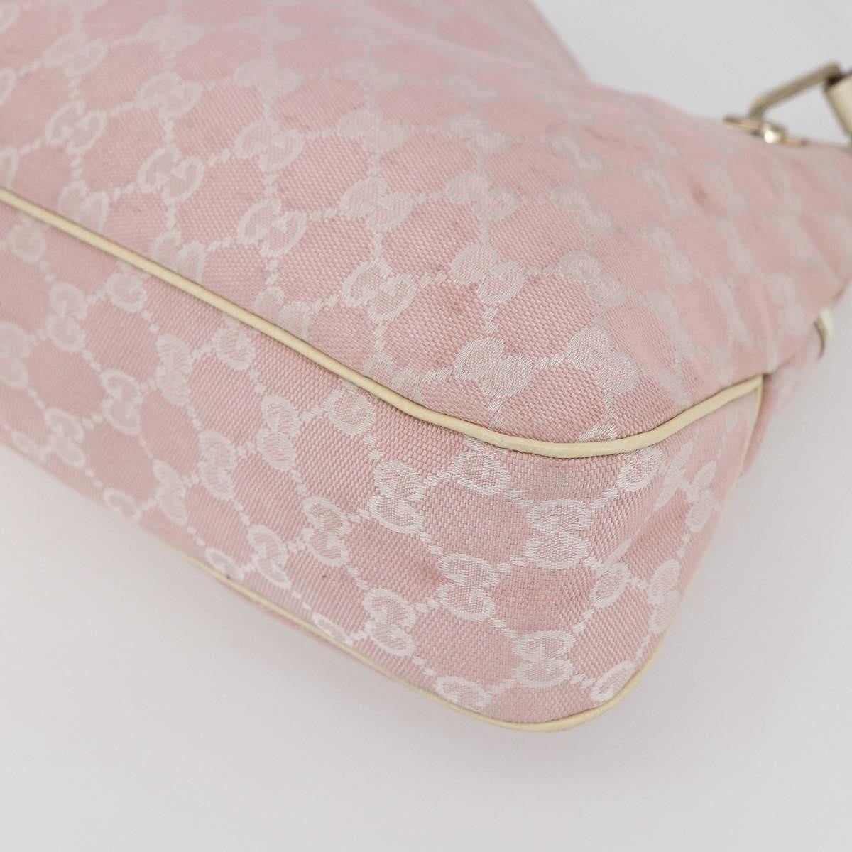 Gucci GUCCI GG Canvas Tote Bag Pink Gold 121023 Authentic ep11753