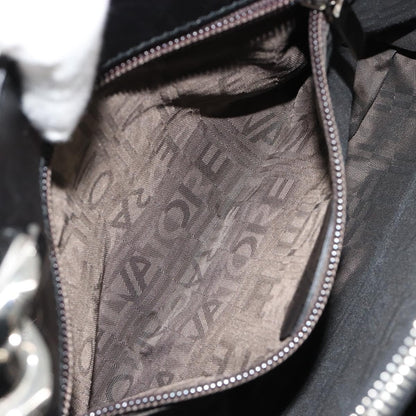 Salvatore Ferragamo Salvatore Ferragamo Hand Bag Leather Black Silver Authentic 178908A