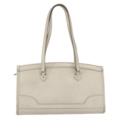Louis Vuitton LOUIS VUITTON Epi Madeleine PM Hand Bag White Yvoire M5933J LV Authentic 160228