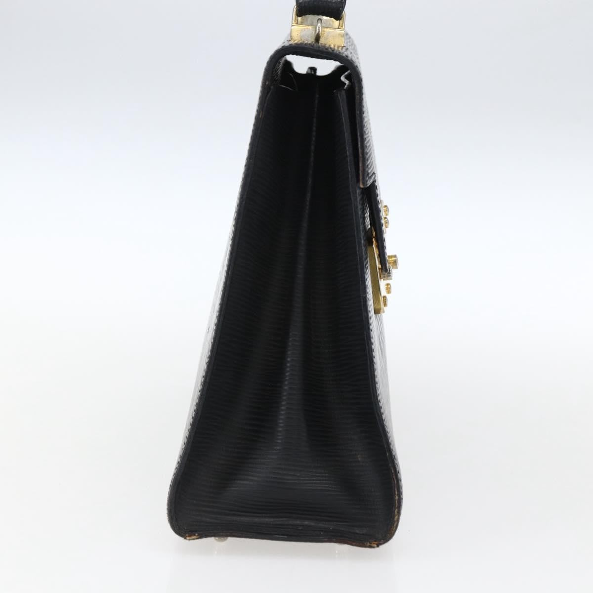 Fendi FENDI Hand Bag Leather Black Gold Authentic ka2601