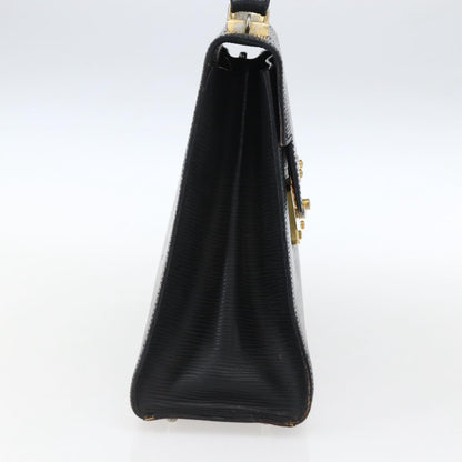 Fendi FENDI Hand Bag Leather Black Gold Authentic ka2601