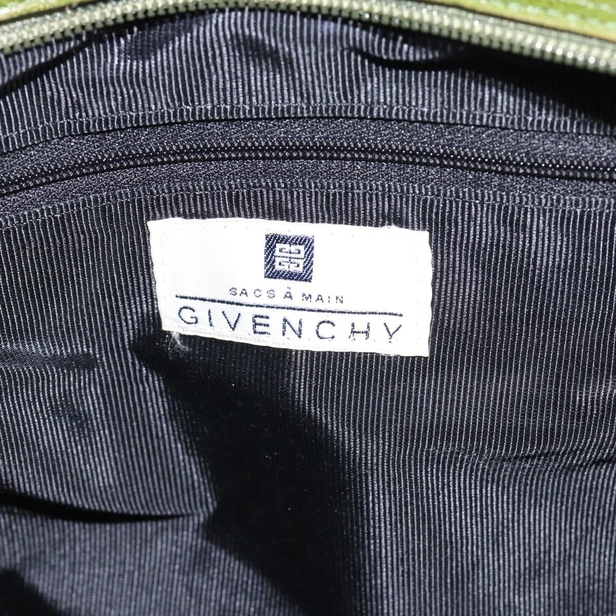 Givenchy GIVENCHY Hand Bag Leather Khaki Gold Authentic BA12916