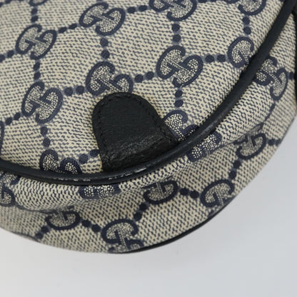 Gucci GUCCI GG Supreme Sherry Line Shoulder Bag PVC Navy Red 89 02 066 Authentic 150546