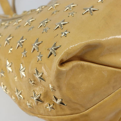 Jimmy Choo Jimmy Choo Studs Tote Bag Enamel Yellow Gold Authentic bs31691