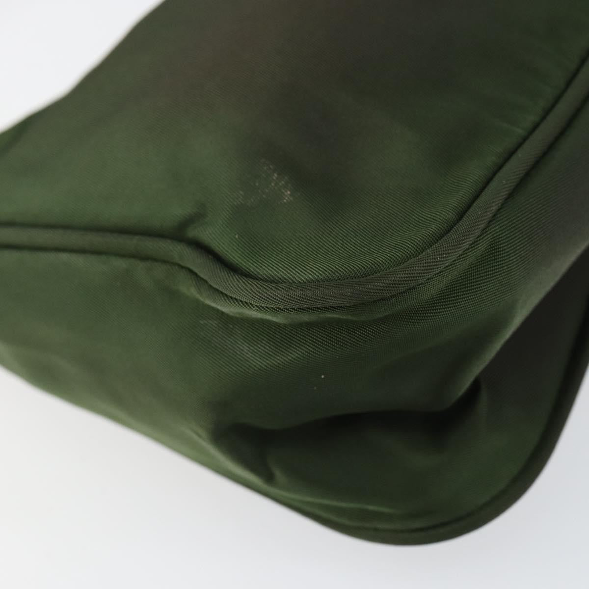 Prada PRADA Hand Bag Nylon Green Authentic 152801