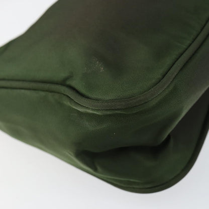 Prada PRADA Hand Bag Nylon Green Authentic 152801