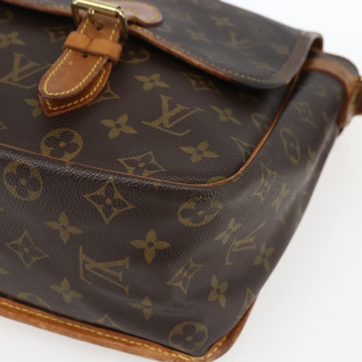 Louis Vuitton LOUIS VUITTON Monogram Gibeciere GM Shoulder Bag M42246 LV Authentic ka2622