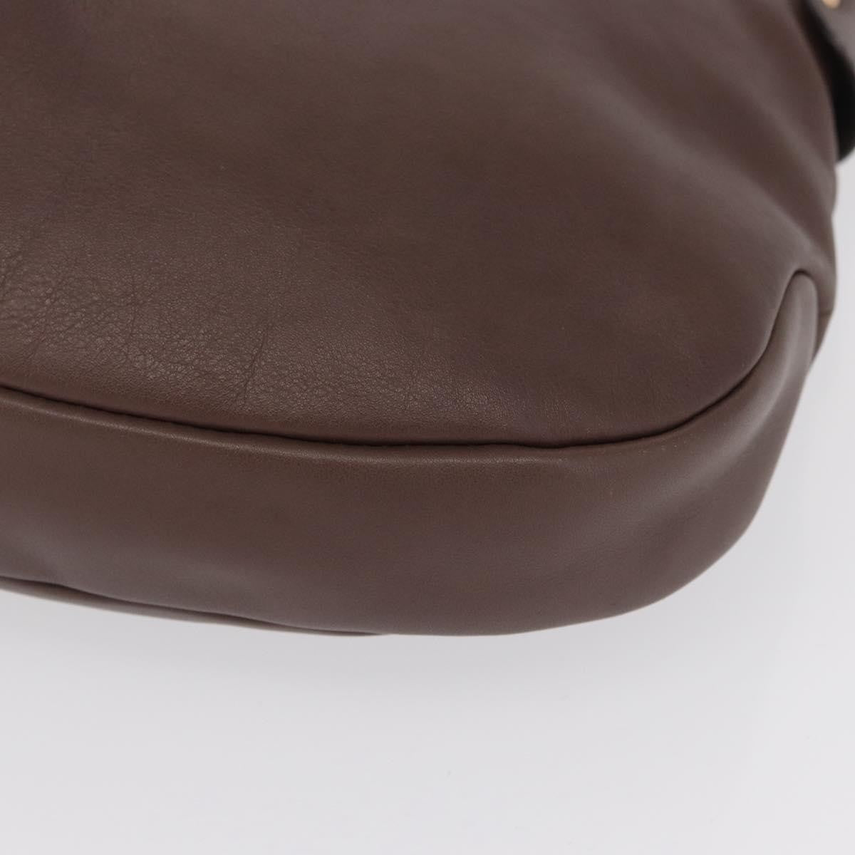 Salvatore Ferragamo Salvatore Ferragamo Shoulder Bag Leather Brown Gold Authentic SW1941