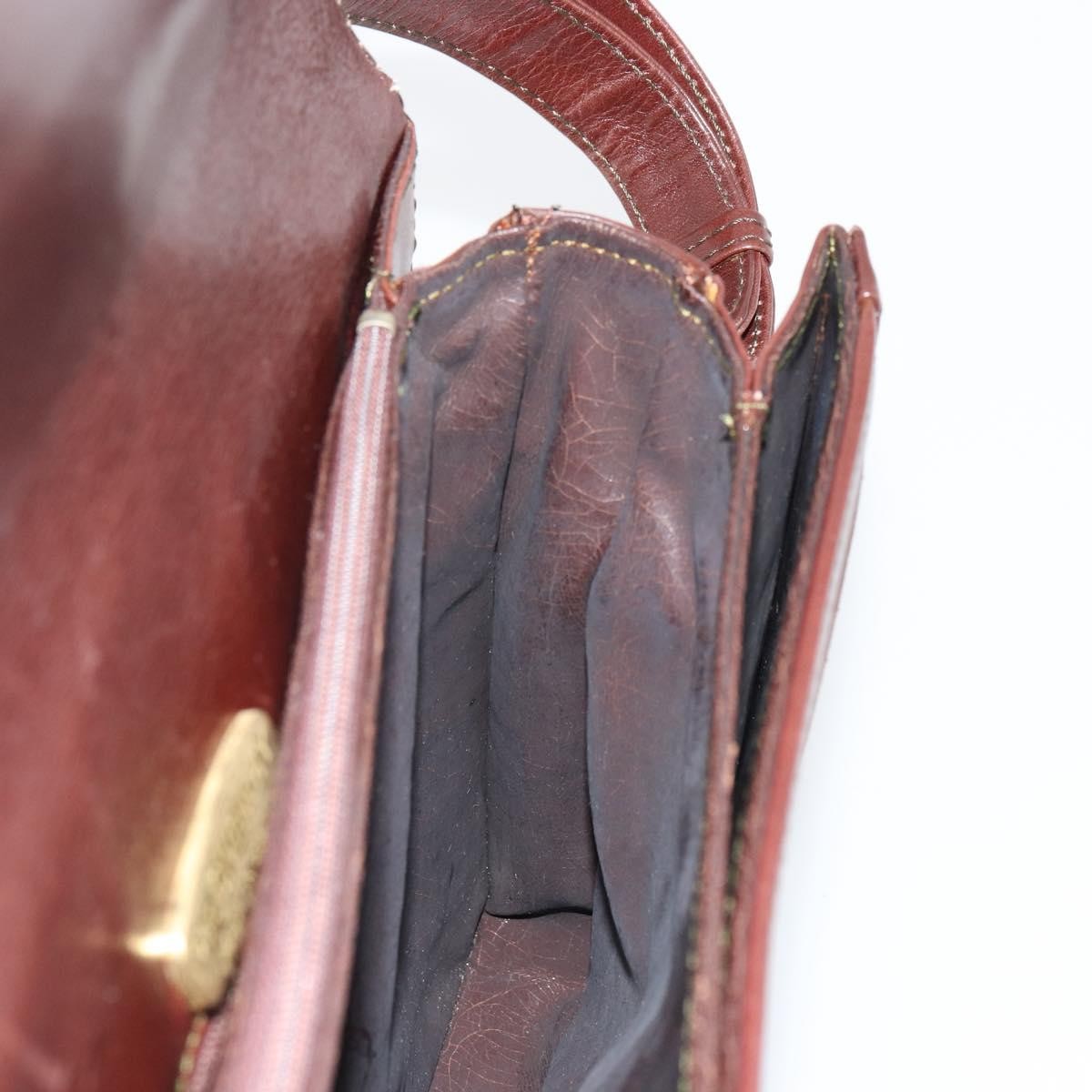 Givenchy GIVENCHY Shoulder Bag Suede Brown Gold Authentic bs35122