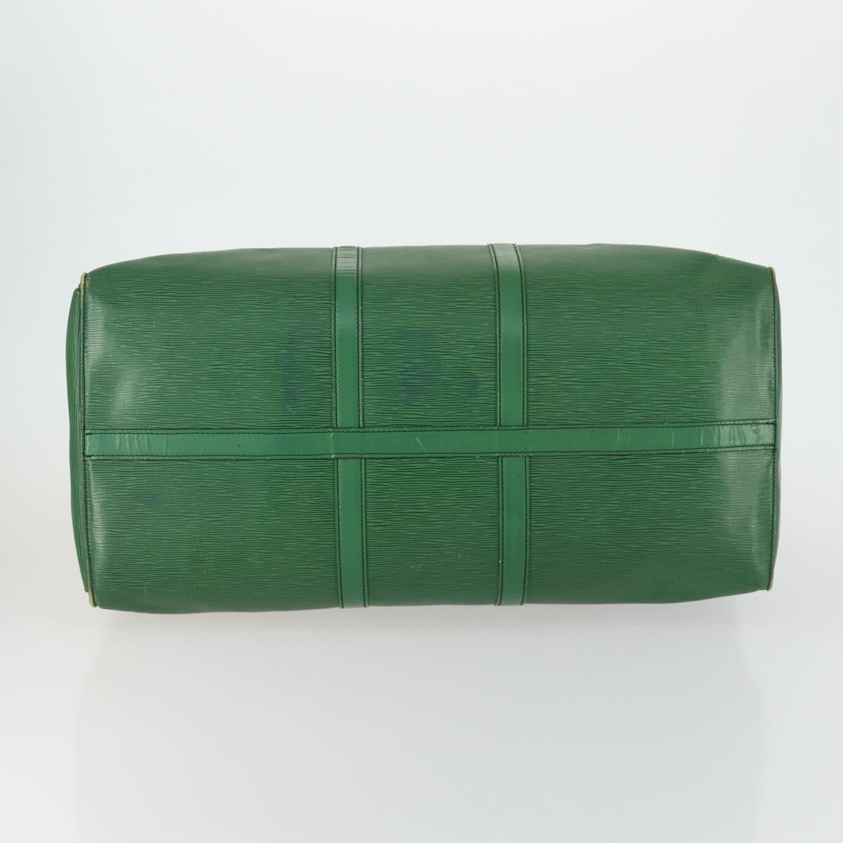 Louis Vuitton LOUIS VUITTON Epi Keepall 55 Boston Bag Green M42954 LV Authentic 158013