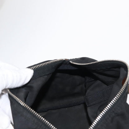 Prada PRADA Hand Bag Nylon Black Silver Authentic 153944