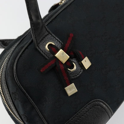 Gucci GUCCI GG Canvas Princi Hand Bag Black Gold 161720 Authentic 176928