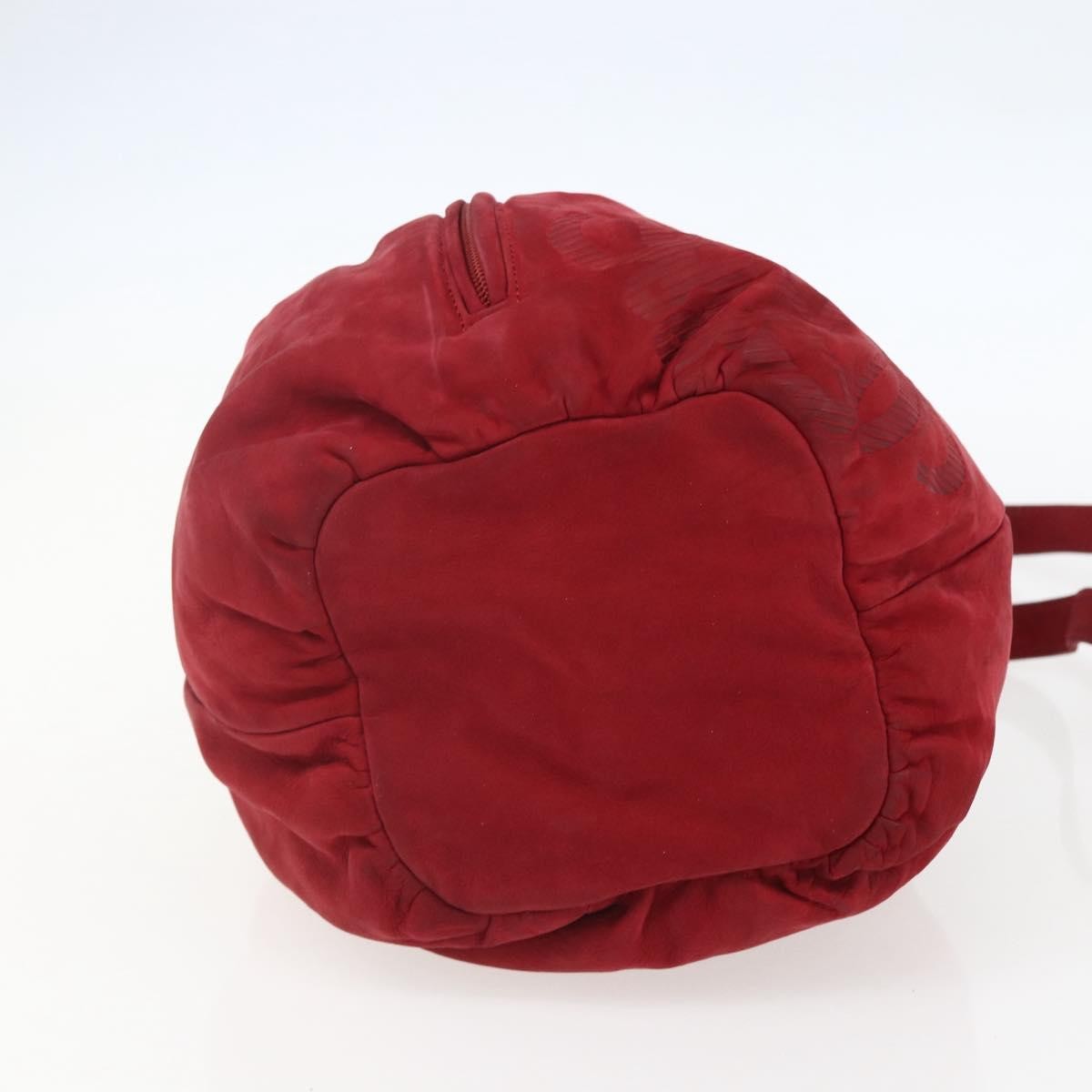 Loewe LOEWE Shoulder Bag Suede Red Authentic 155213