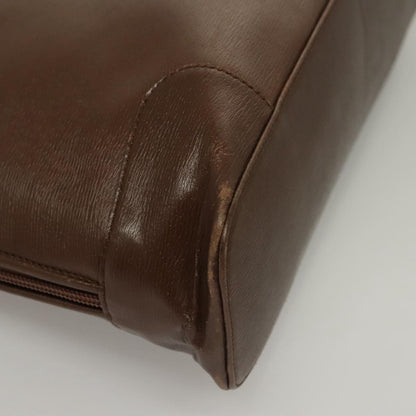 Gucci GUCCI Tote Bag Leather Brown Authentic 133332
