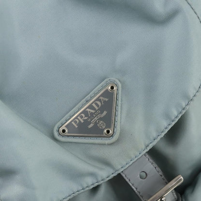 Prada PRADA Backpack Nylon Light Blue Silver Authentic BA9058 Bag
