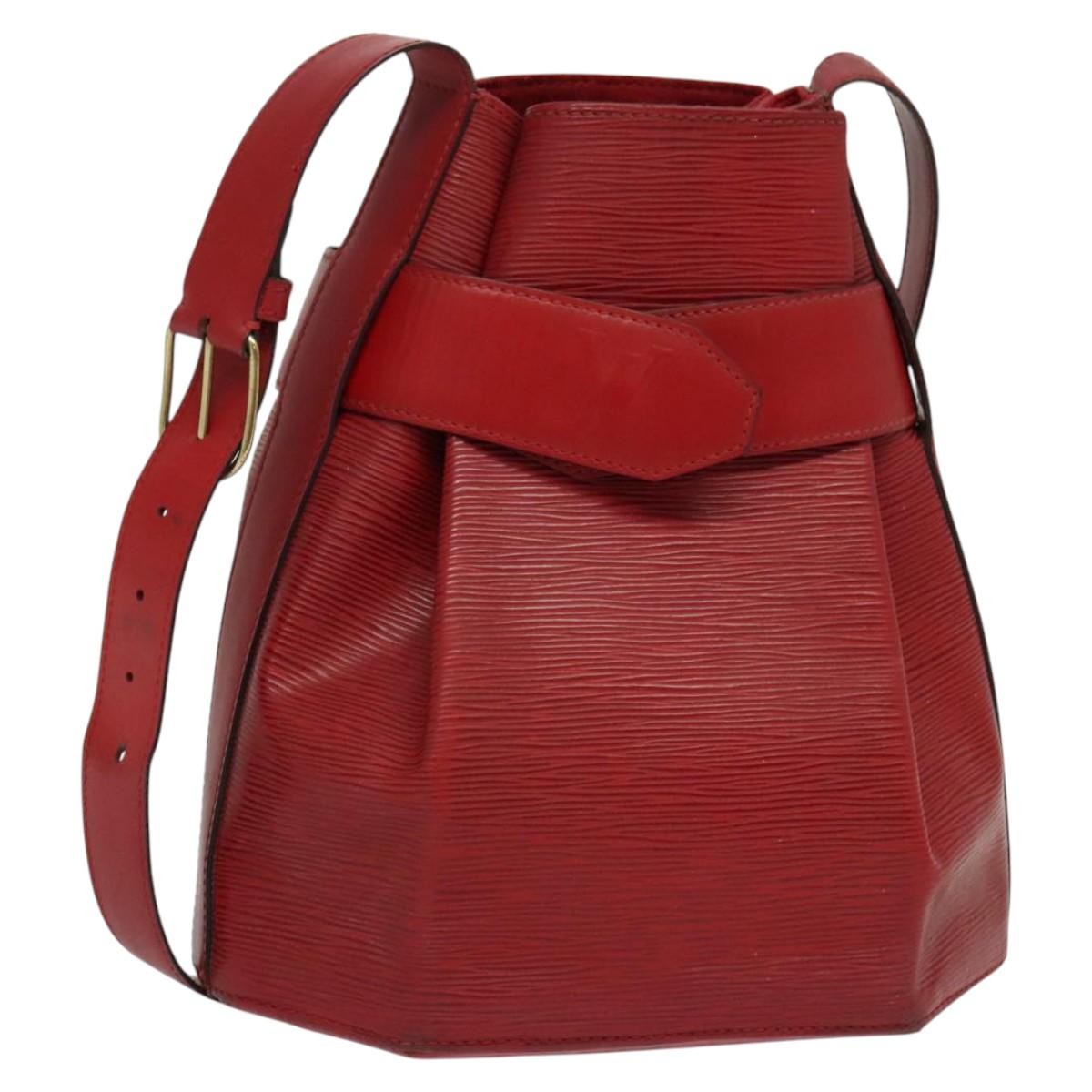Louis Vuitton LOUIS VUITTON Epi Sac Depaule PM Shoulder Bag Red M80207 LV Authentic bs24723