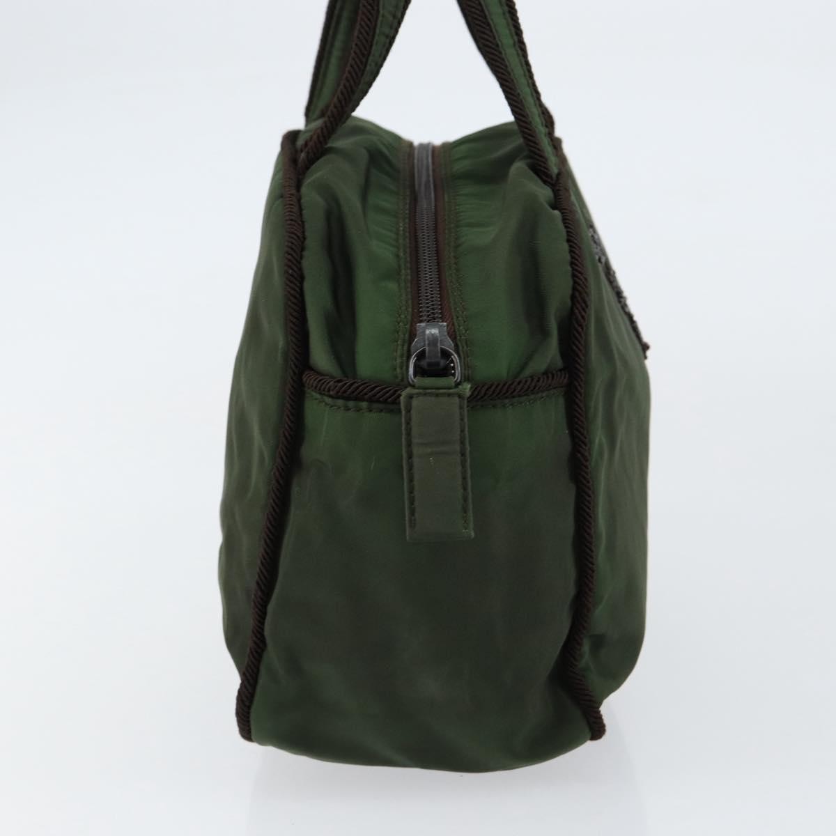 Prada PRADA Hand Bag Nylon Green Authentic 153060