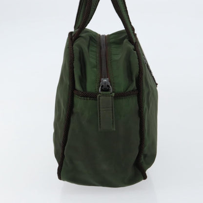 Prada PRADA Hand Bag Nylon Green Authentic 153060