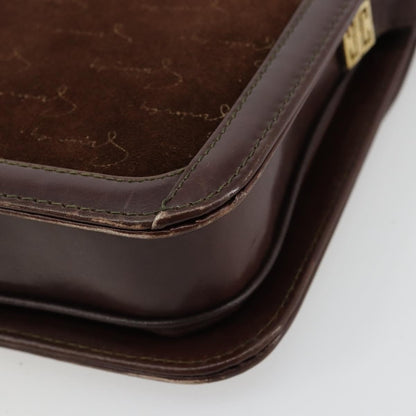 Givenchy GIVENCHY Shoulder Bag Suede Brown Gold Authentic bs35122