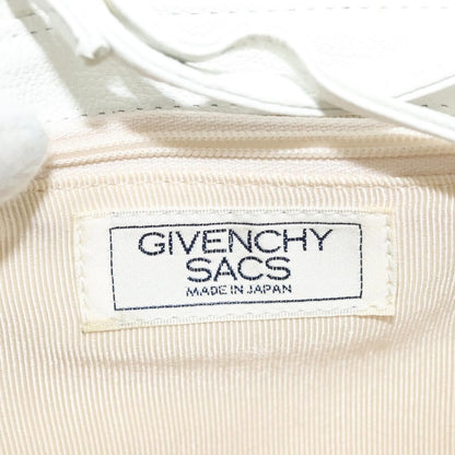 Givenchy GIVENCHY Shoulder Bag Leather White Gold Authentic MY255