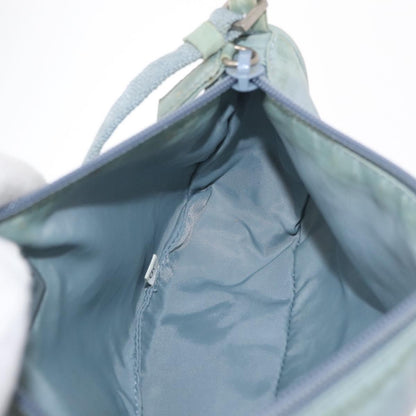 Prada PRADA Accessory Pouch Nylon Light Blue Silver Authentic 170583 Bag