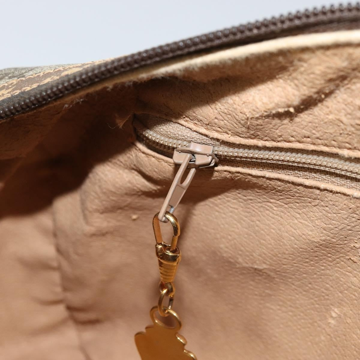 Gucci GUCCI GG Supreme Hand Bag PVC Beige Gold Authentic 173885