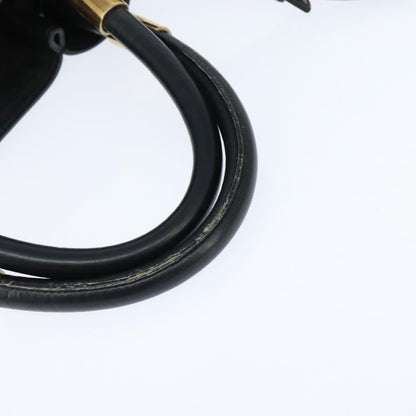 Chloé Chloé Chloe Victoria Hand Bag Leather 2way Black Gold Authentic am9563