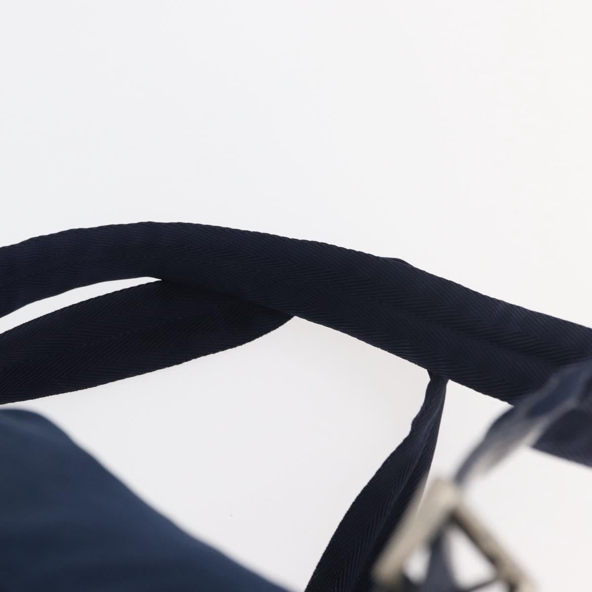 Prada PRADA Backpack Nylon Navy Silver Authentic 161363 Bag