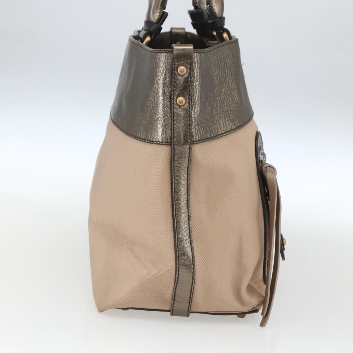 Chloé Chloé Chloe Tote Bag PVC Leather Gold Authentic 162332