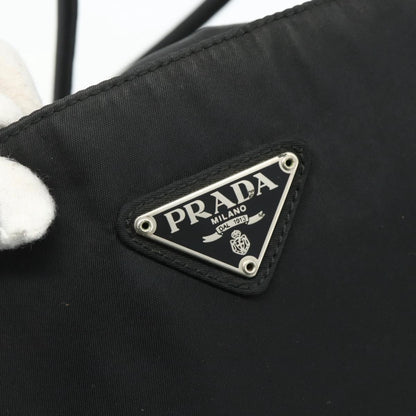Prada PRADA Tote Bag Nylon Black Silver Authentic bs34741