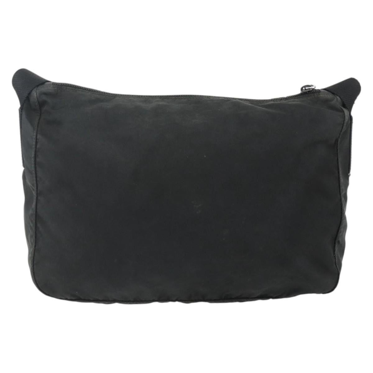 Prada PRADA Shoulder Bag Nylon Black Silver Authentic 175741