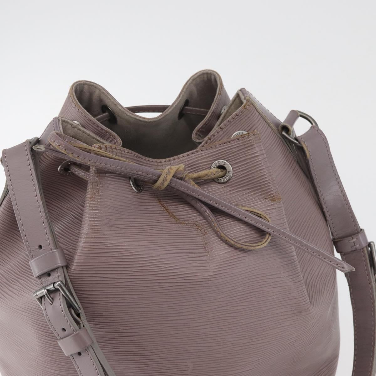 Louis Vuitton LOUIS VUITTON Epi Petit Noe Shoulder Bag Lilac M4410B LV Authentic 179433