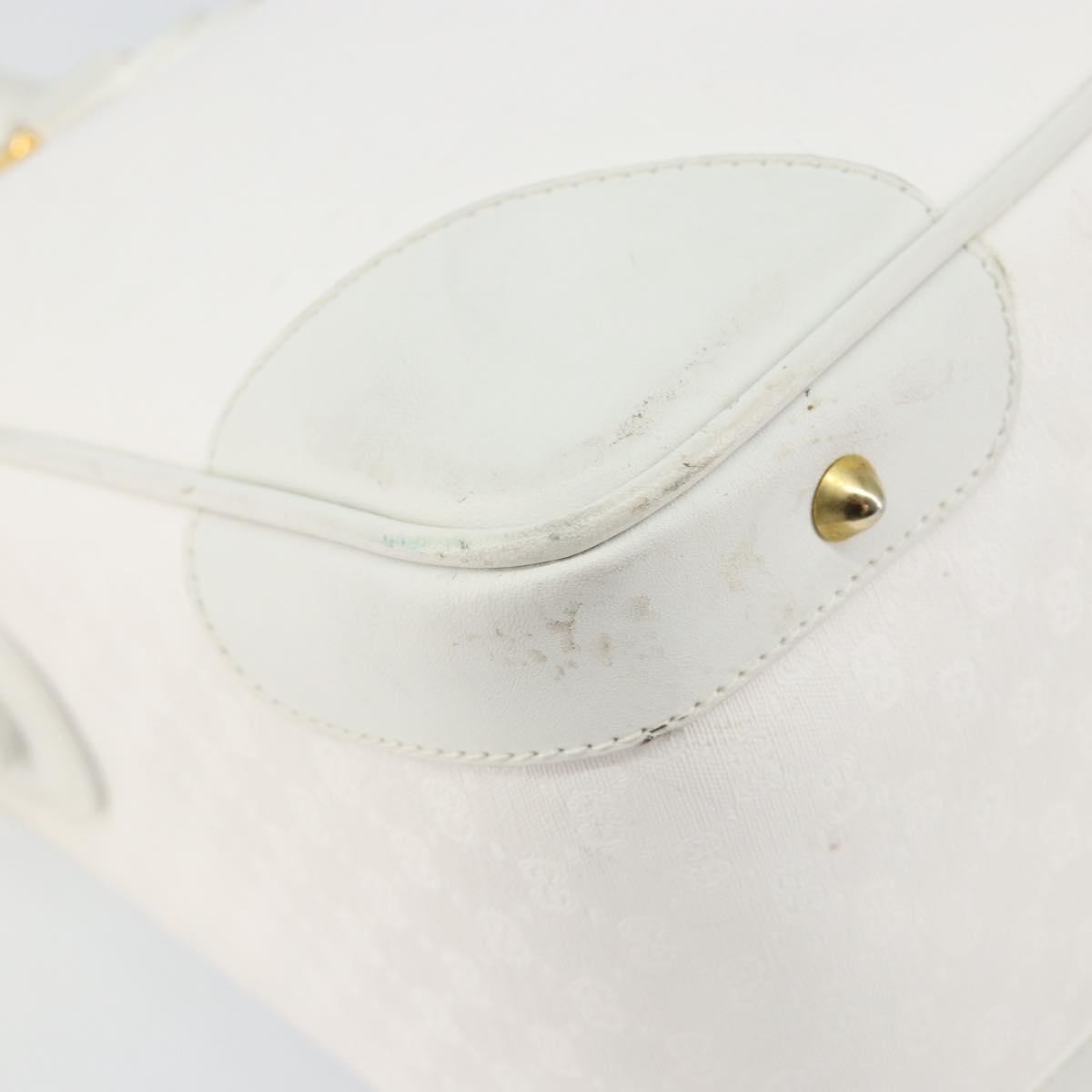 Gucci GUCCI Micro GG Supreme Boston Bag PVC 2way White Gold 002 123 0167 Authentic BA6571