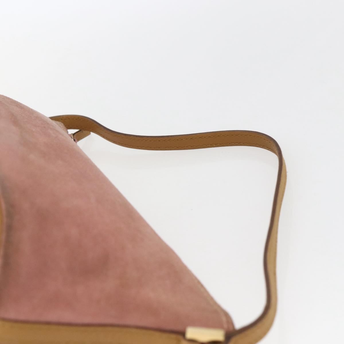 Gucci GUCCI Accessory Pouch Suede Pink Gold 039 1103 Authentic 173549 Bag