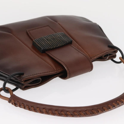 Gucci GUCCI Shoulder Bag Leather Brown 105374 Authentic 156795