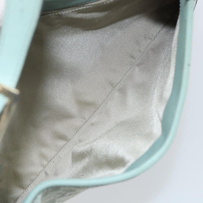 Gucci GUCCI Shoulder Bag Suede Light Blue Gold 001 4057 Authentic ep12851