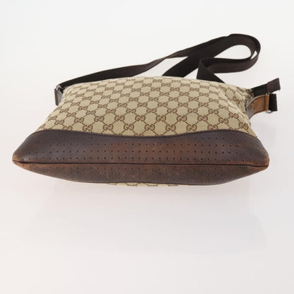 Gucci GUCCI GG Supreme GG Crystal GG Canvas Bag PVC 4 Set Navy Beige Authentic YKZ424