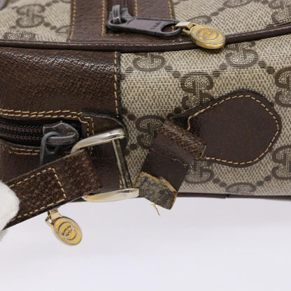 Gucci GUCCI GG Supreme Web Sherry Line Shoulder Bag PVC Beige 001 4071 5 Authentic gh717