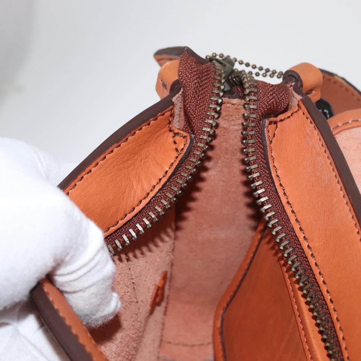Coach Coach Body Bag Leather Brown Authentic am10204