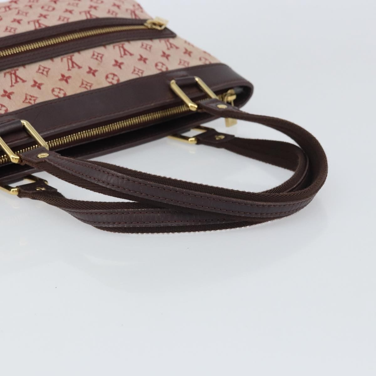 Louis Vuitton LOUIS VUITTON Monogram Mini Lucille PM Hand Bag Red M92678 LV Authentic BA9329