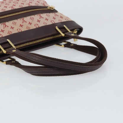 Louis Vuitton LOUIS VUITTON Monogram Mini Lucille PM Hand Bag Red M92678 LV Authentic BA9329