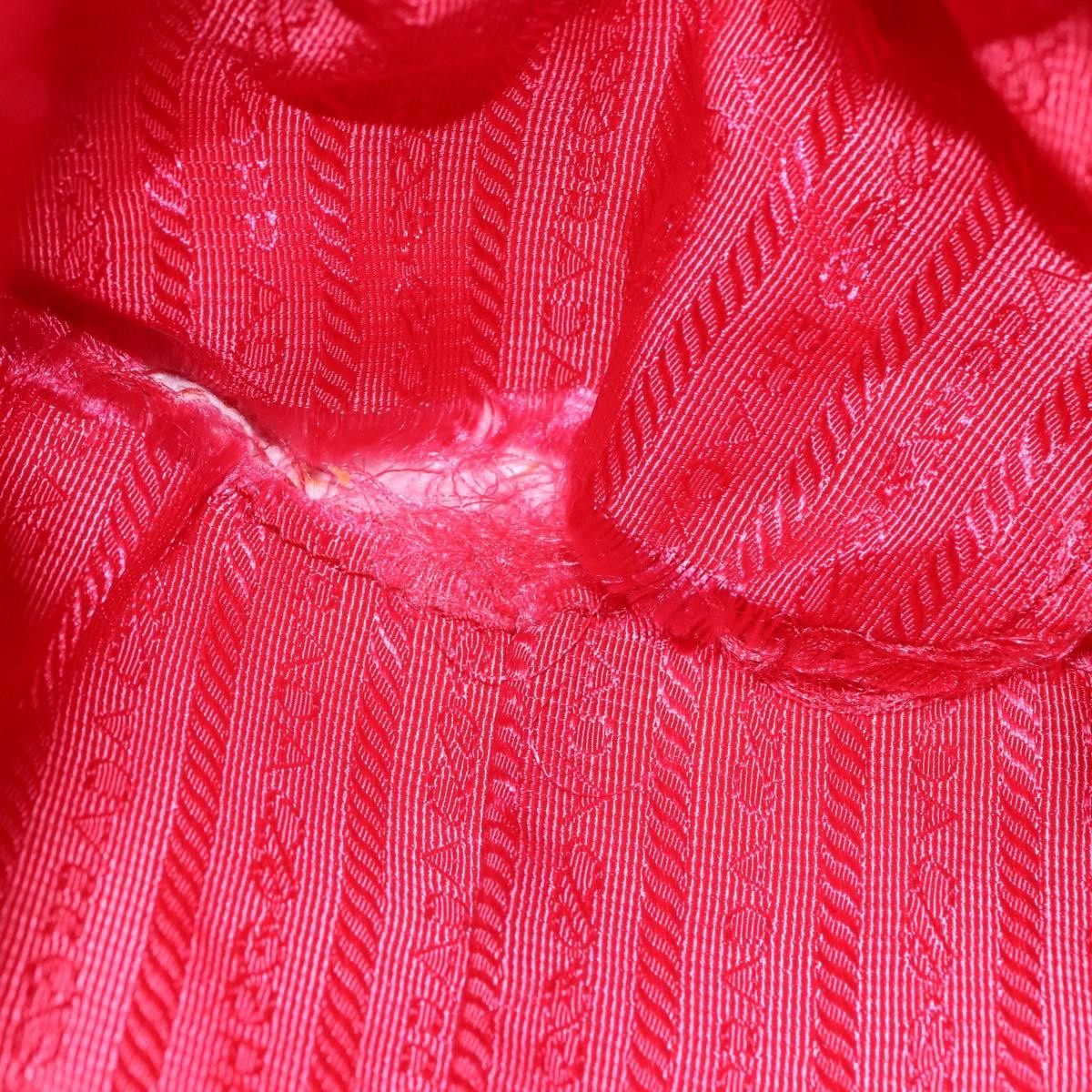 Prada PRADA Hand Bag Nylon 2way Pink Gold Authentic 159239